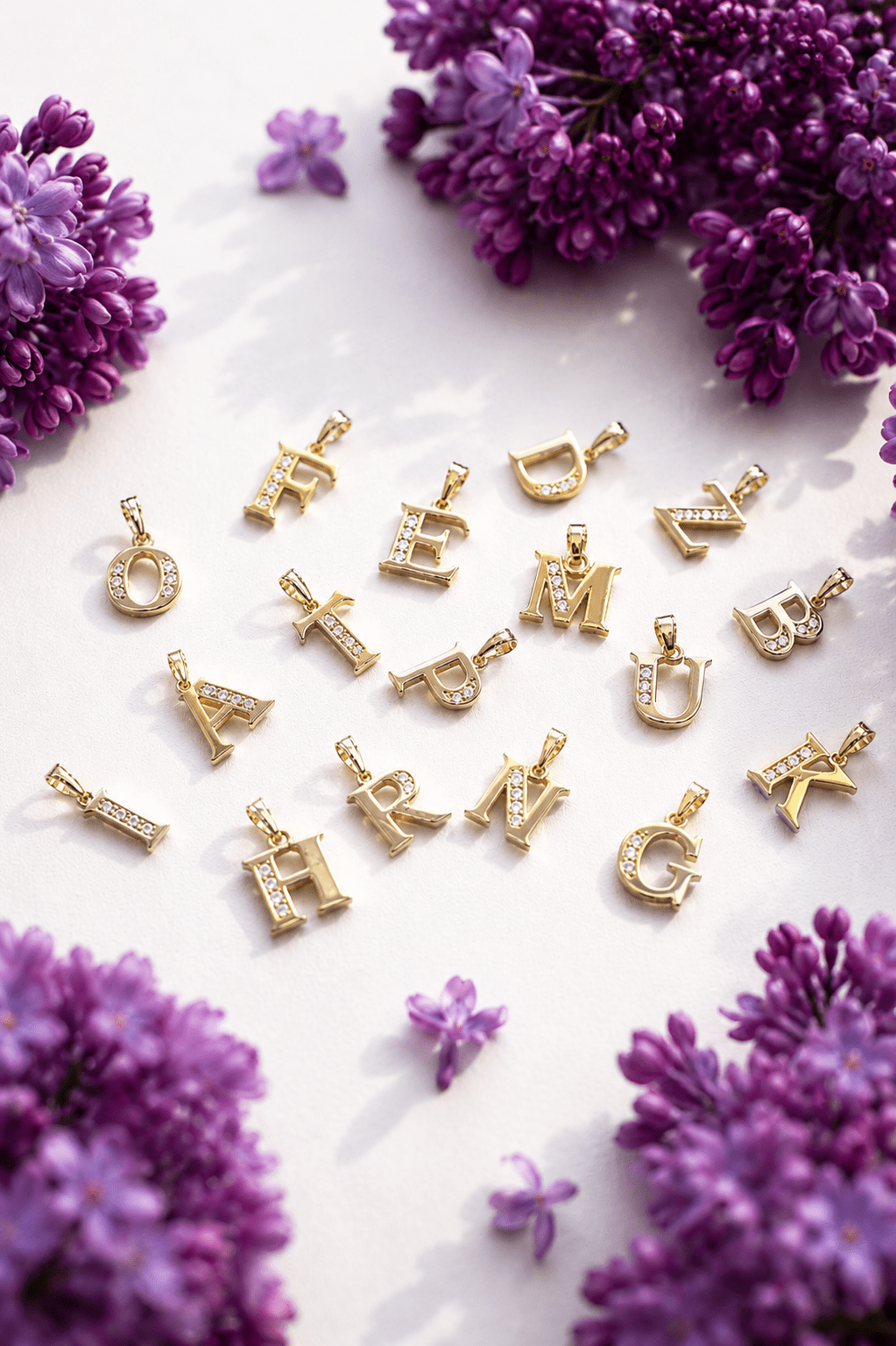 Gold Plated Letter Necklace Gold Plated Jewelry For Women