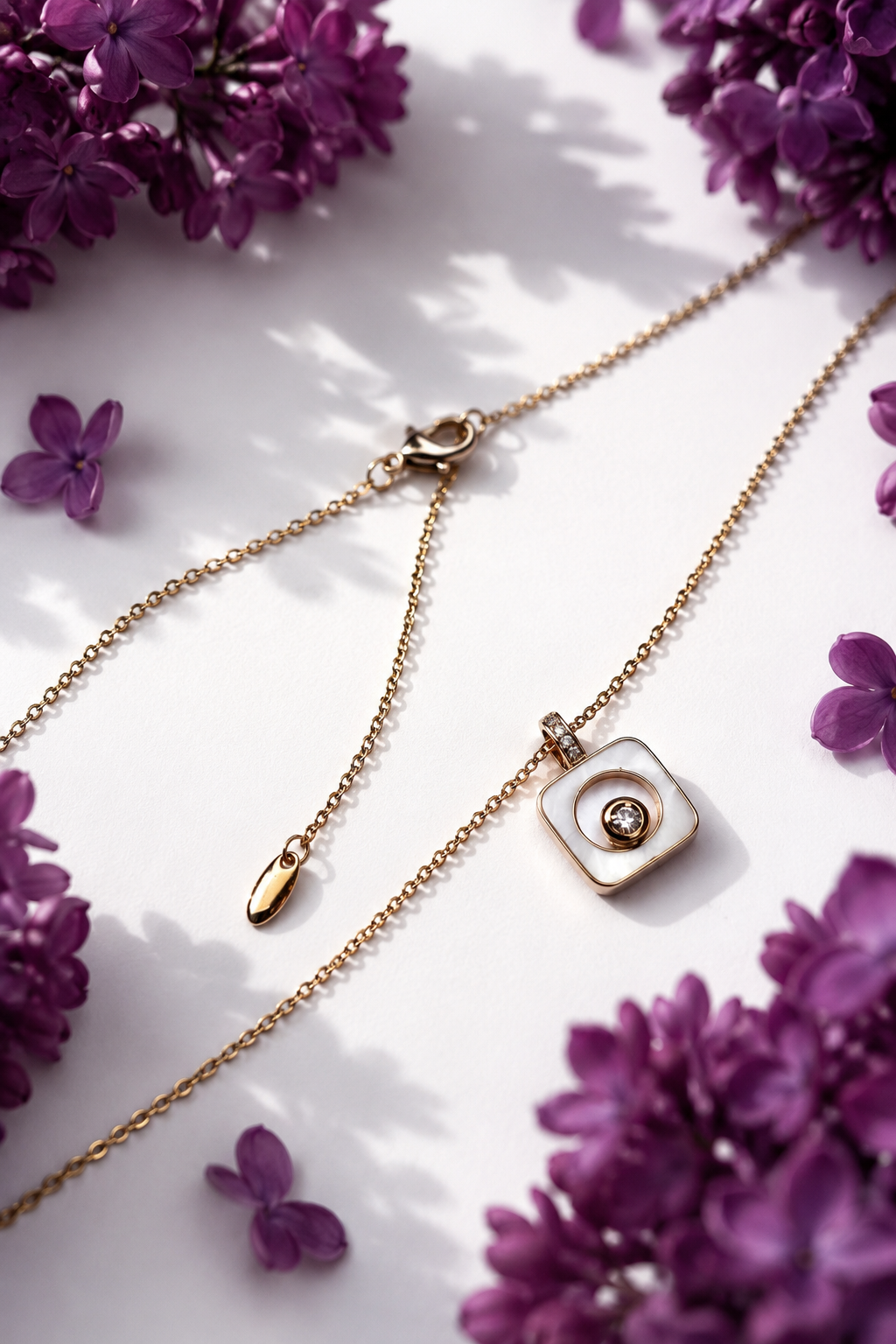 Iris – 18k gold plated pendant necklace