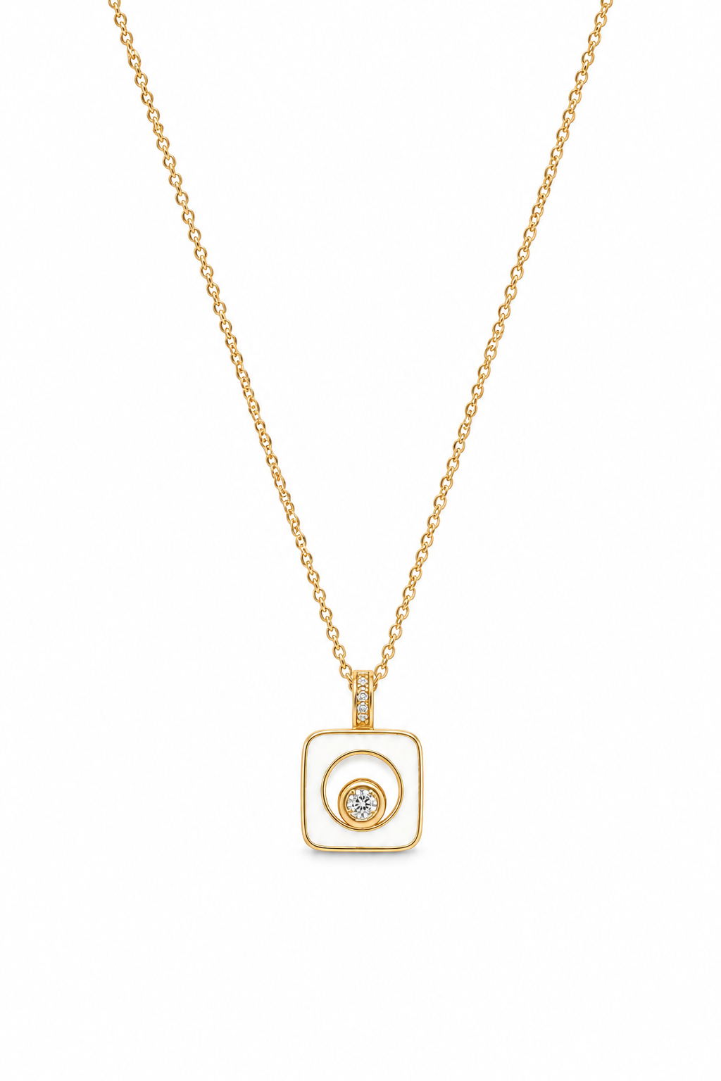 Iris – 18k gold plated pendant necklace