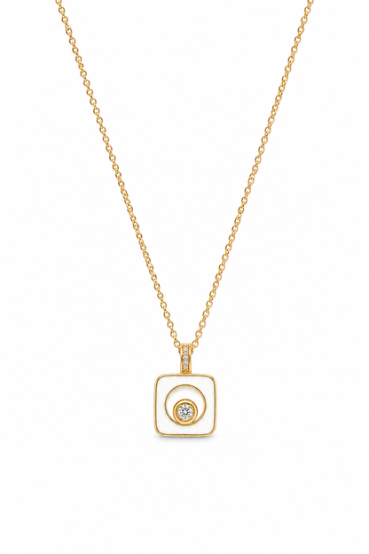 Iris – 18k gold plated pendant necklace