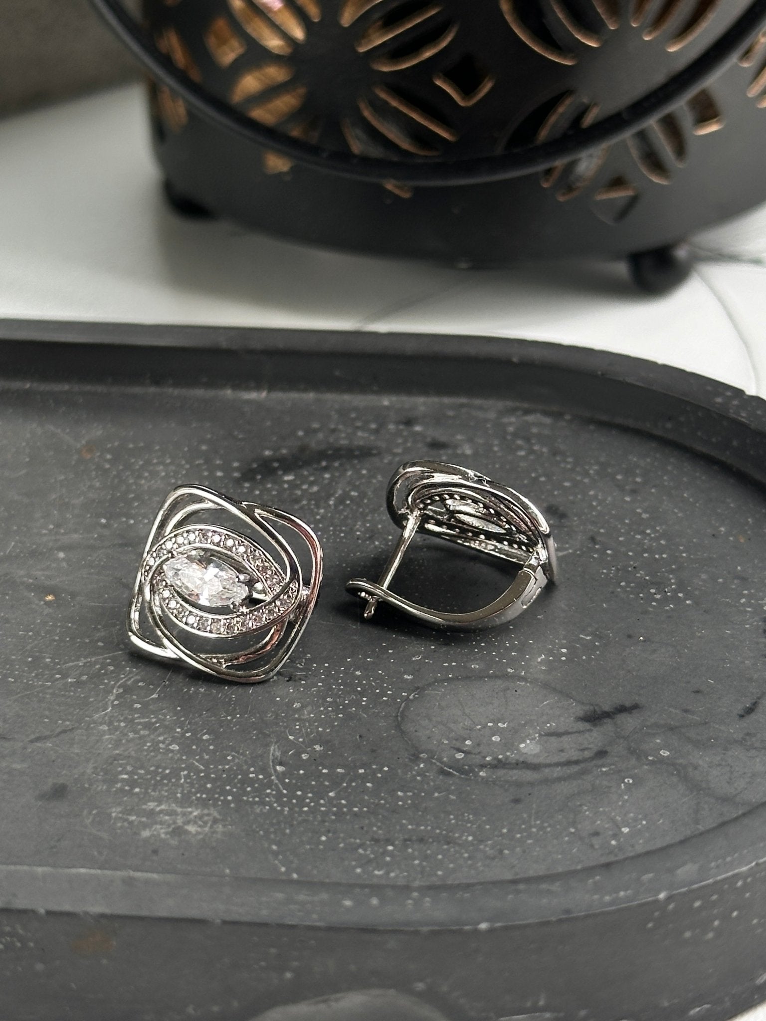 Silver plated earrings gold plated jewelry for women
