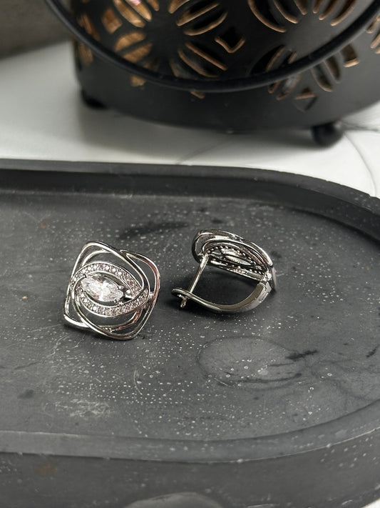 Silver plated earrings gold plated jewelry for women