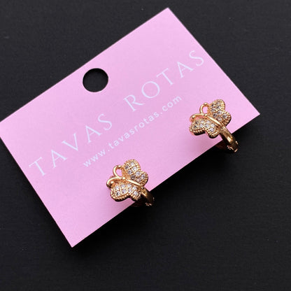 Gold-plated small butterfly rings - 18k - gold-plated - jewelry