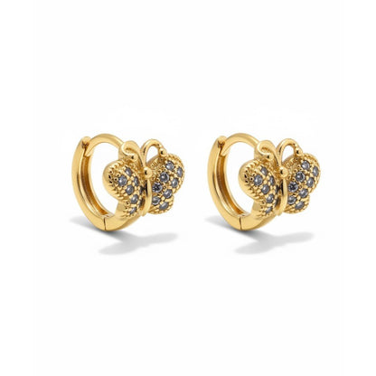 Gold-plated small butterfly rings - 18k - gold-plated - jewelry