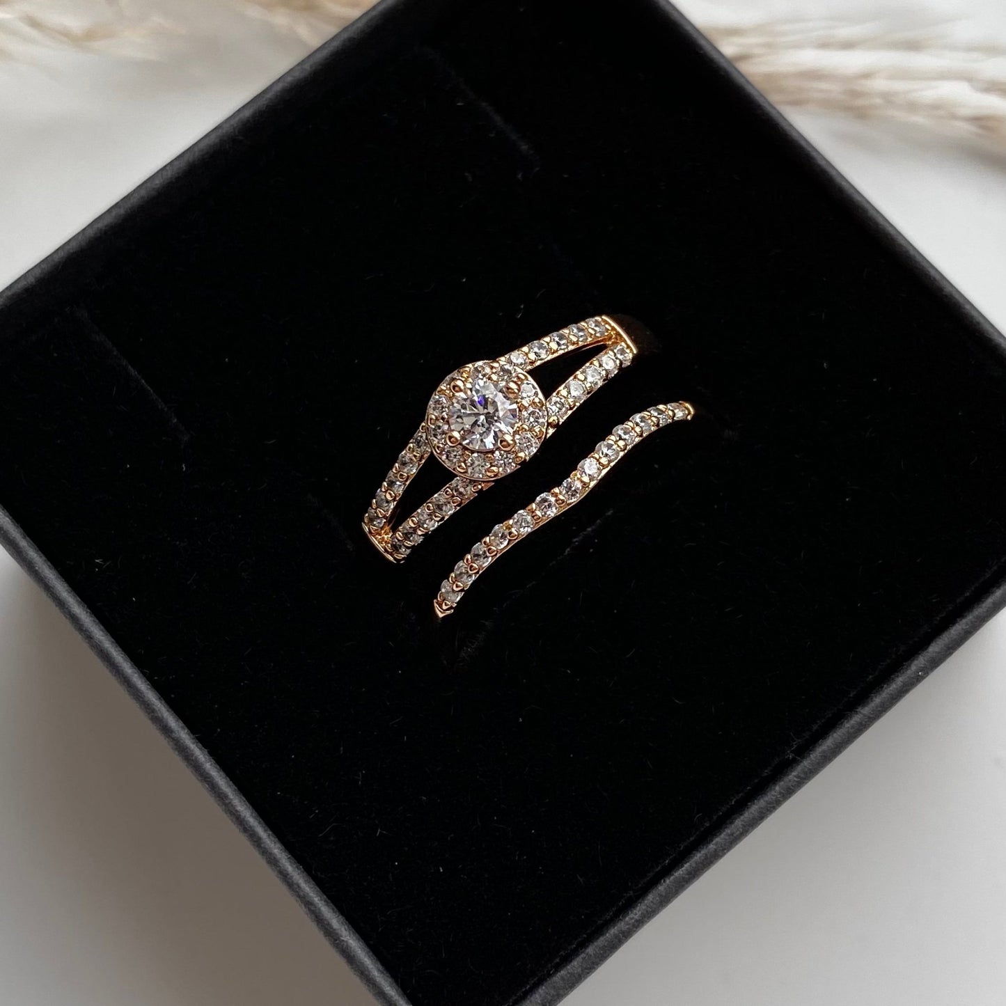 Gold-plated ring set (2pcs) – ,