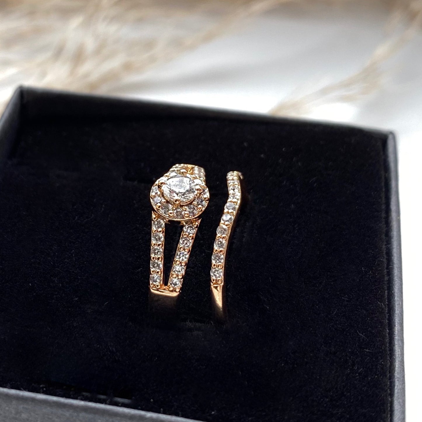 Gold-plated ring set (2pcs) – ,
