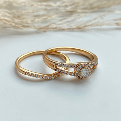 Gold-plated ring set (2pcs) – ,