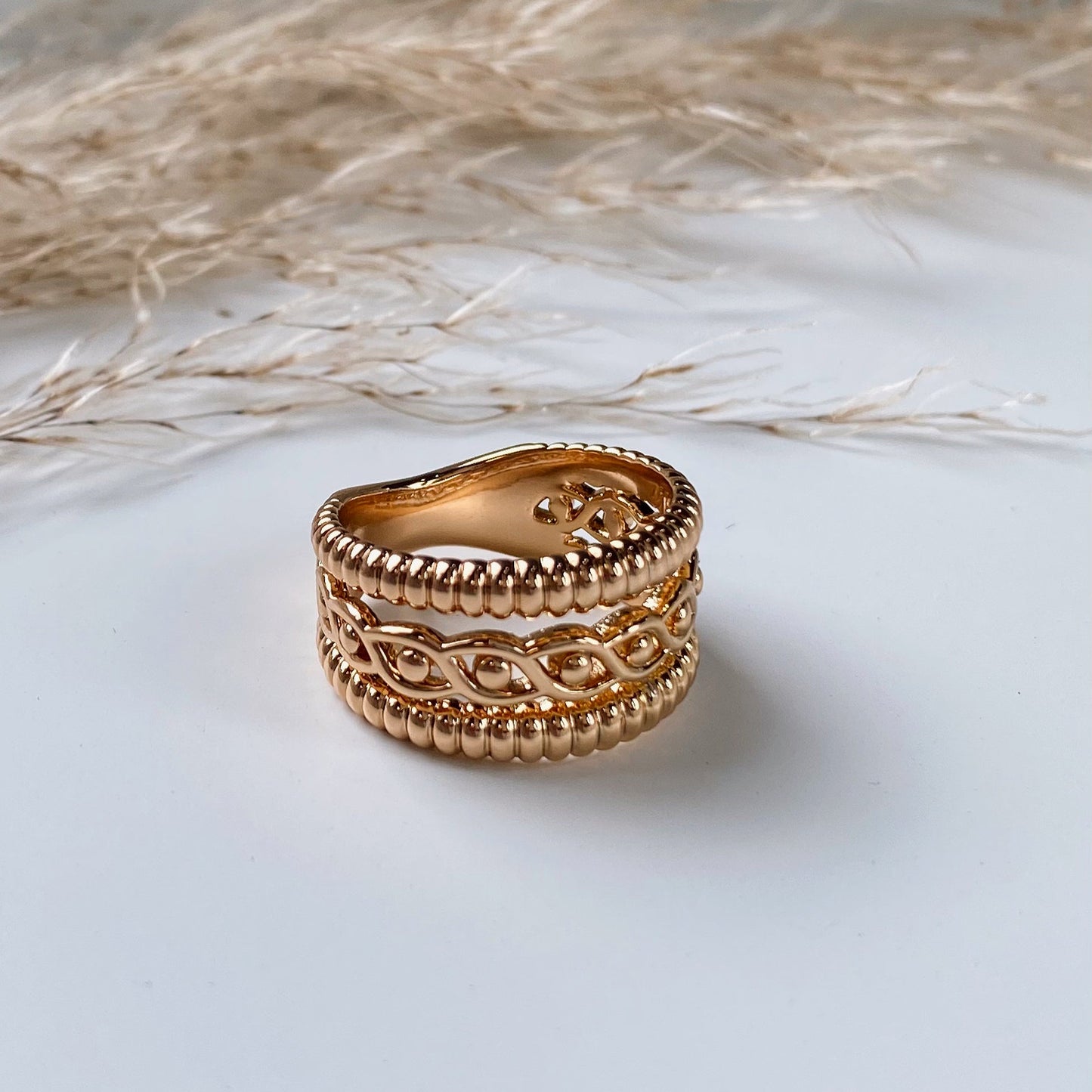 Gold Plated Wide Ring