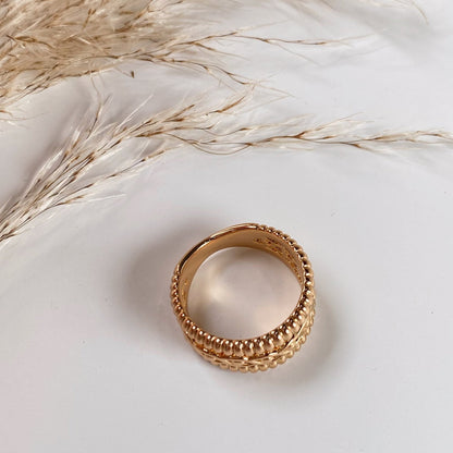 Gold Plated Wide Ring