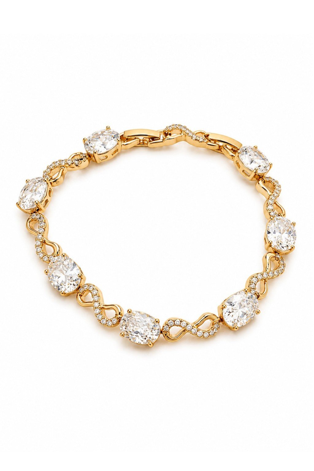 Beatrice - 18k Gold Plated Bracelet with Cubic Zirconia Gold Plated Jewelry for Women