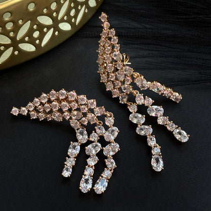  - Crystal Cascade – long crystal earrings - 4