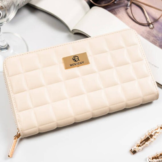 Elegant women's wallet with pique design (3 colors)