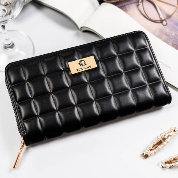Elegant women's wallet with pique design (3 colors)