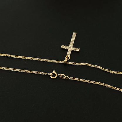 Faith Glow - Gold Plated Cross Necklace - Gold Plated Jewelry | Your jewelry
