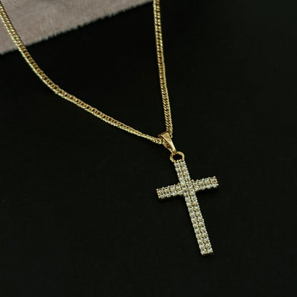Faith Glow - Gold Plated Cross Necklace - Gold Plated Jewelry | Your jewelry