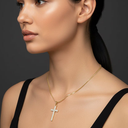Faith Glow - Gold Plated Cross Necklace - Gold Plated Jewelry | Your jewelry