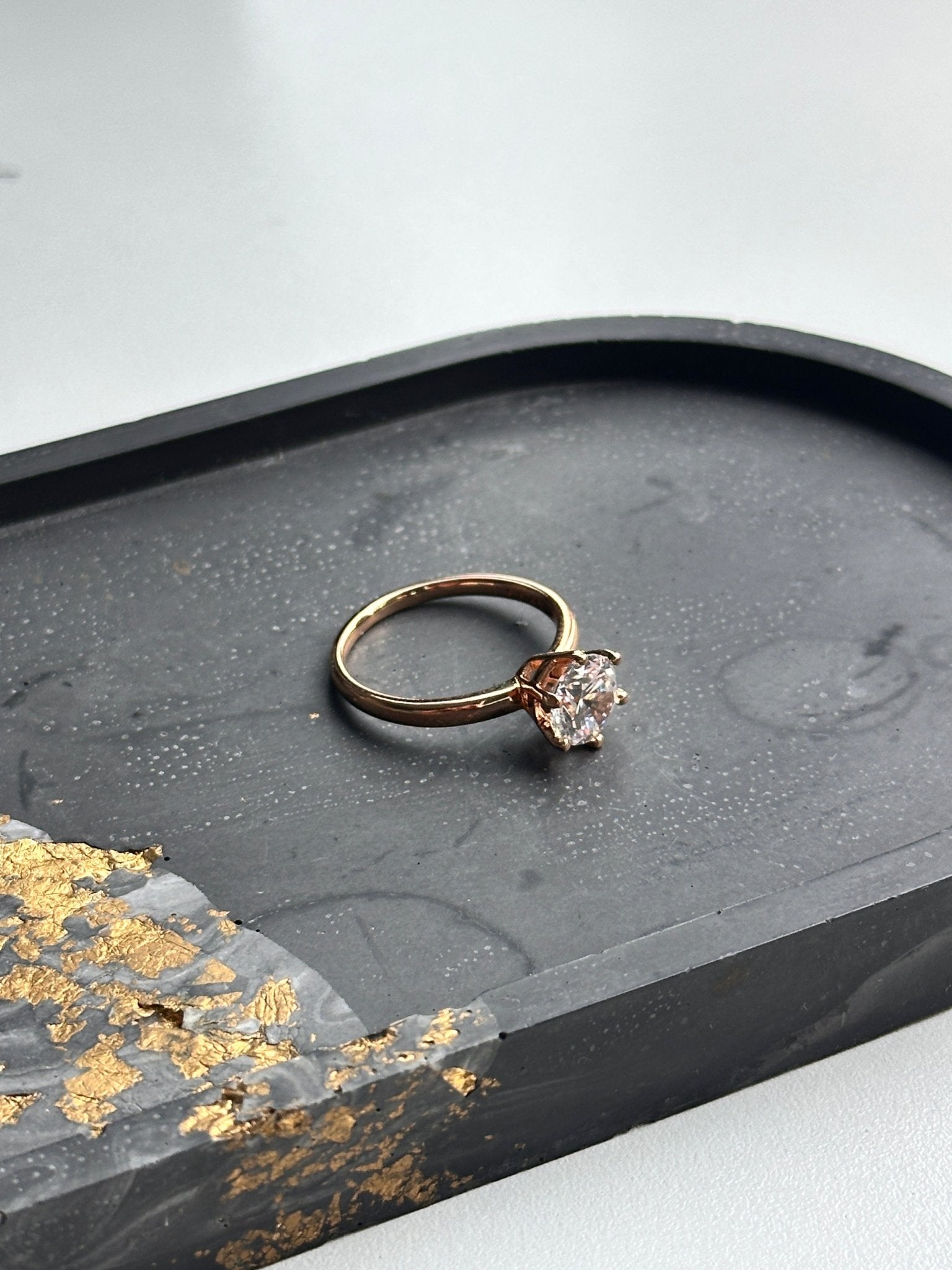 Ring 19mm gold-plated jewelry for women