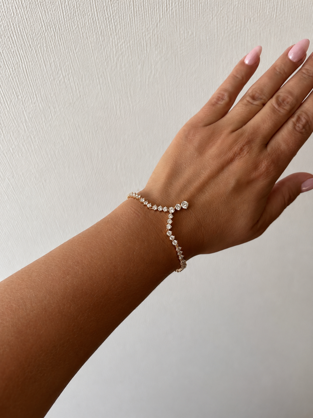 Olivia – 18k gold-plated tennis bracelet with zircons