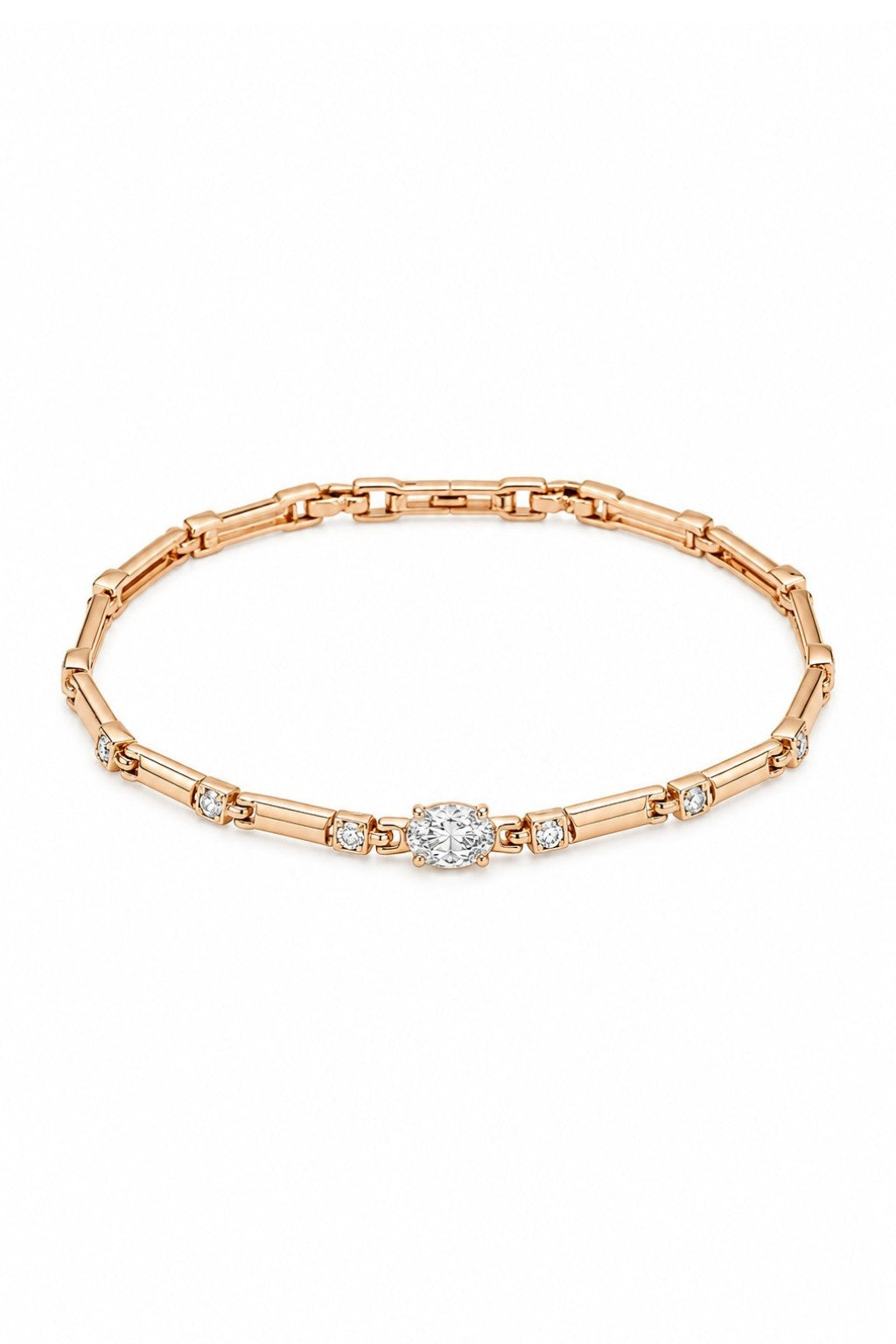 Anastasia – 18k gold-plated bracelet with zircons