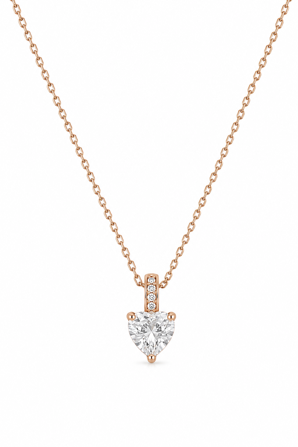 Amora – 18k gold-plated necklace with a heart pendant