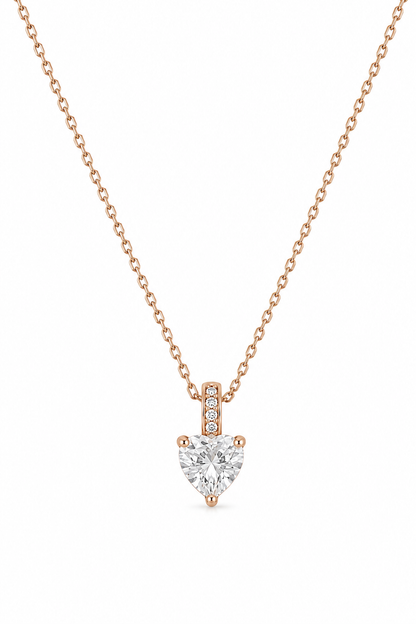 Amora – 18k gold-plated necklace with a heart pendant