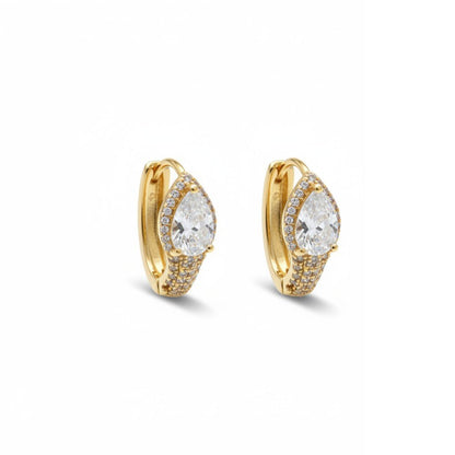  - Luxe Teardrop – Drop shaped crystal earrings - 1