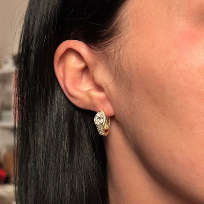  - Luxe Teardrop – Drop shaped crystal earrings - 2