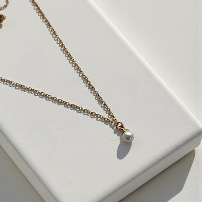 Mini Pearl – Gold Plated Small Pearl Necklace – Gold Plated Jewelry | Your jewelry