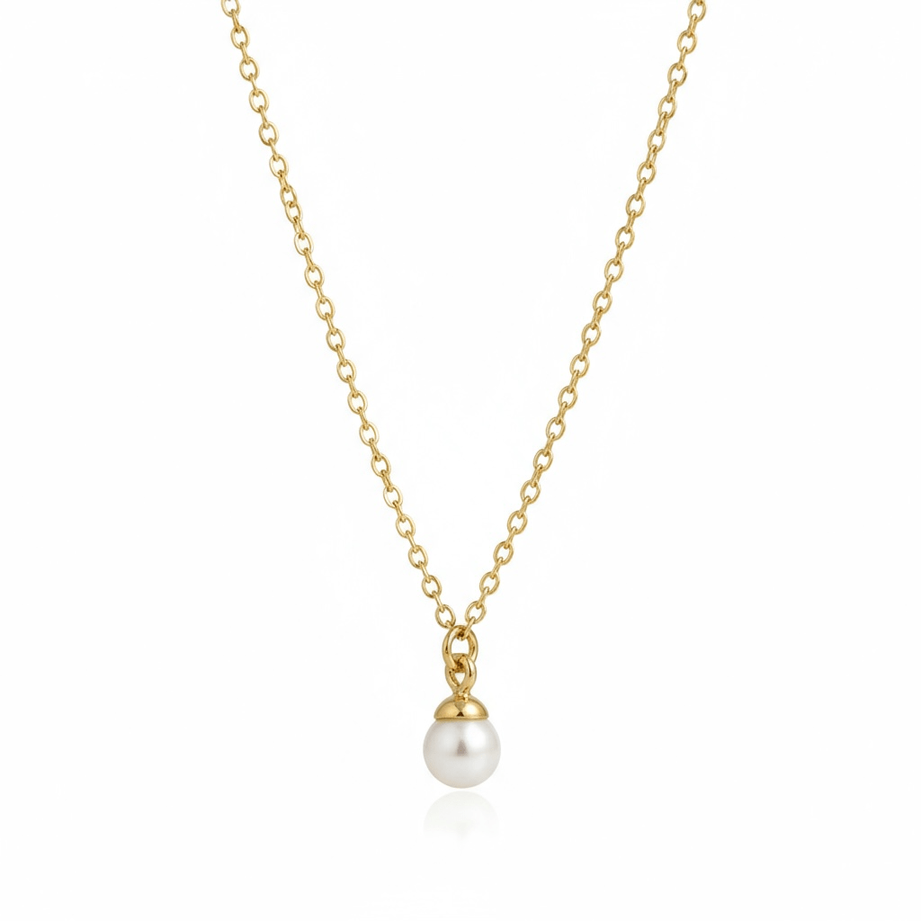 Mini Pearl – Gold Plated Small Pearl Necklace – Gold Plated Jewelry | Your jewelry