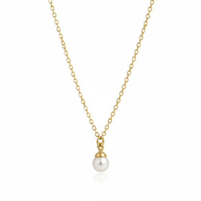 Mini Pearl – Gold Plated Small Pearl Necklace – Gold Plated Jewelry | Your jewelry
