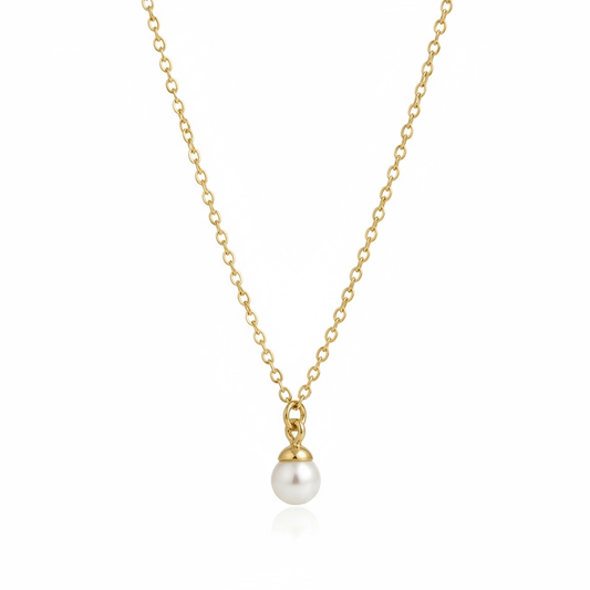 Mini Pearl – Gold Plated Small Pearl Necklace – Gold Plated Jewelry | Your jewelry
