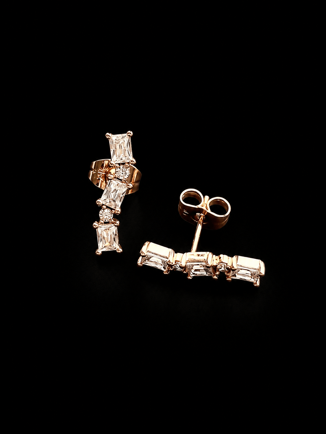 Stud earrings gold plated jewelry for women