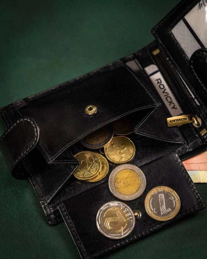 Natural Leather Wallet for Men Black leather wallet horizontal wallet design luxury leather wallet