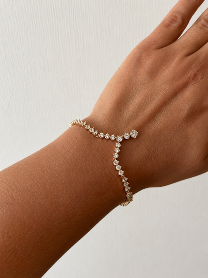 Olivia – 18k gold-plated tennis bracelet with zircons