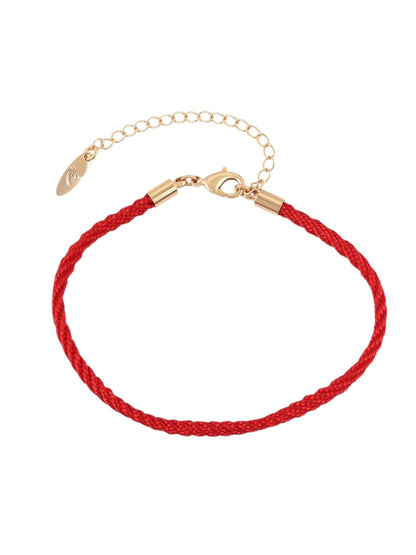 Red protection bracelet gold plated jewelry for women