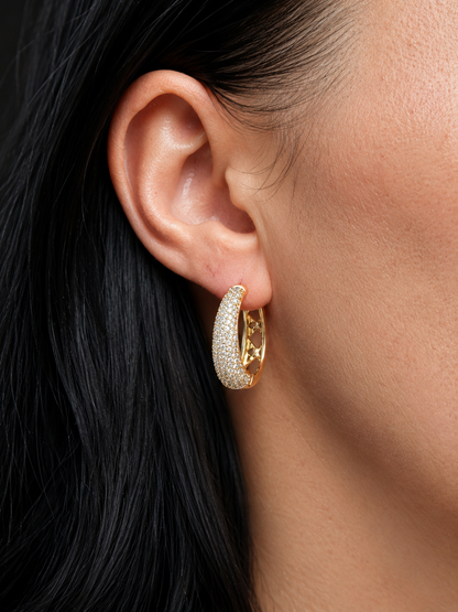 Charlotte – 18k gold-plated luxurious rings with zircons