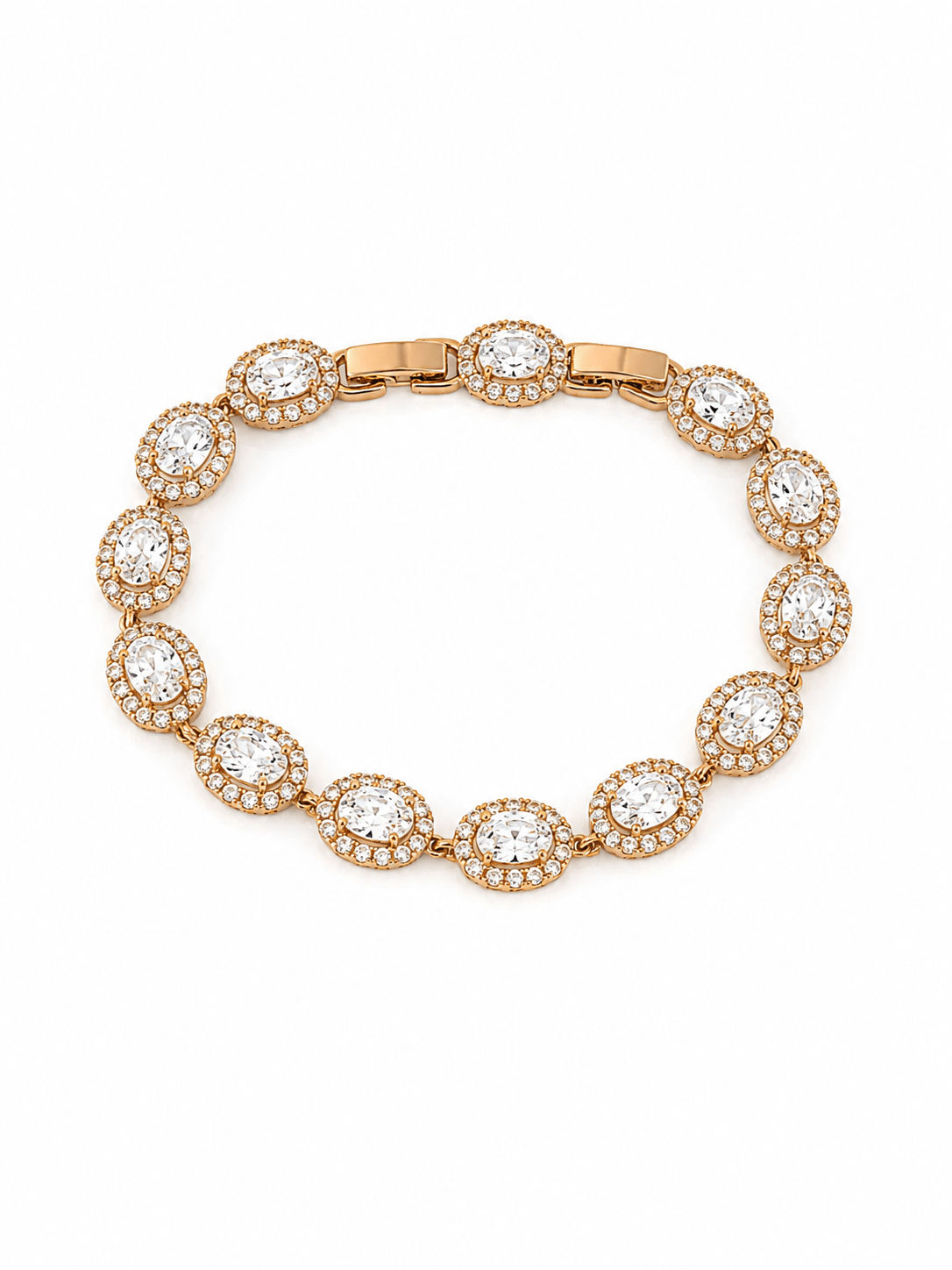Sofia - 18k Gold Plated Bracelet with Cubic Zirconia Gold Plated Jewelry for Women