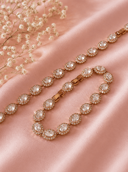 Sofia - 18k Gold Plated Bracelet with Cubic Zirconia Gold Plated Jewelry for Women