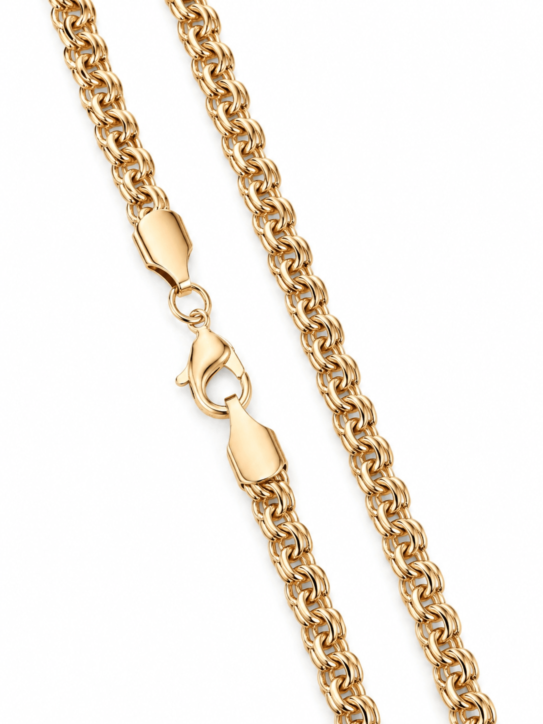 Gold-tone Bismarck unisex chain necklace 50 cm, 5 mm – product photo