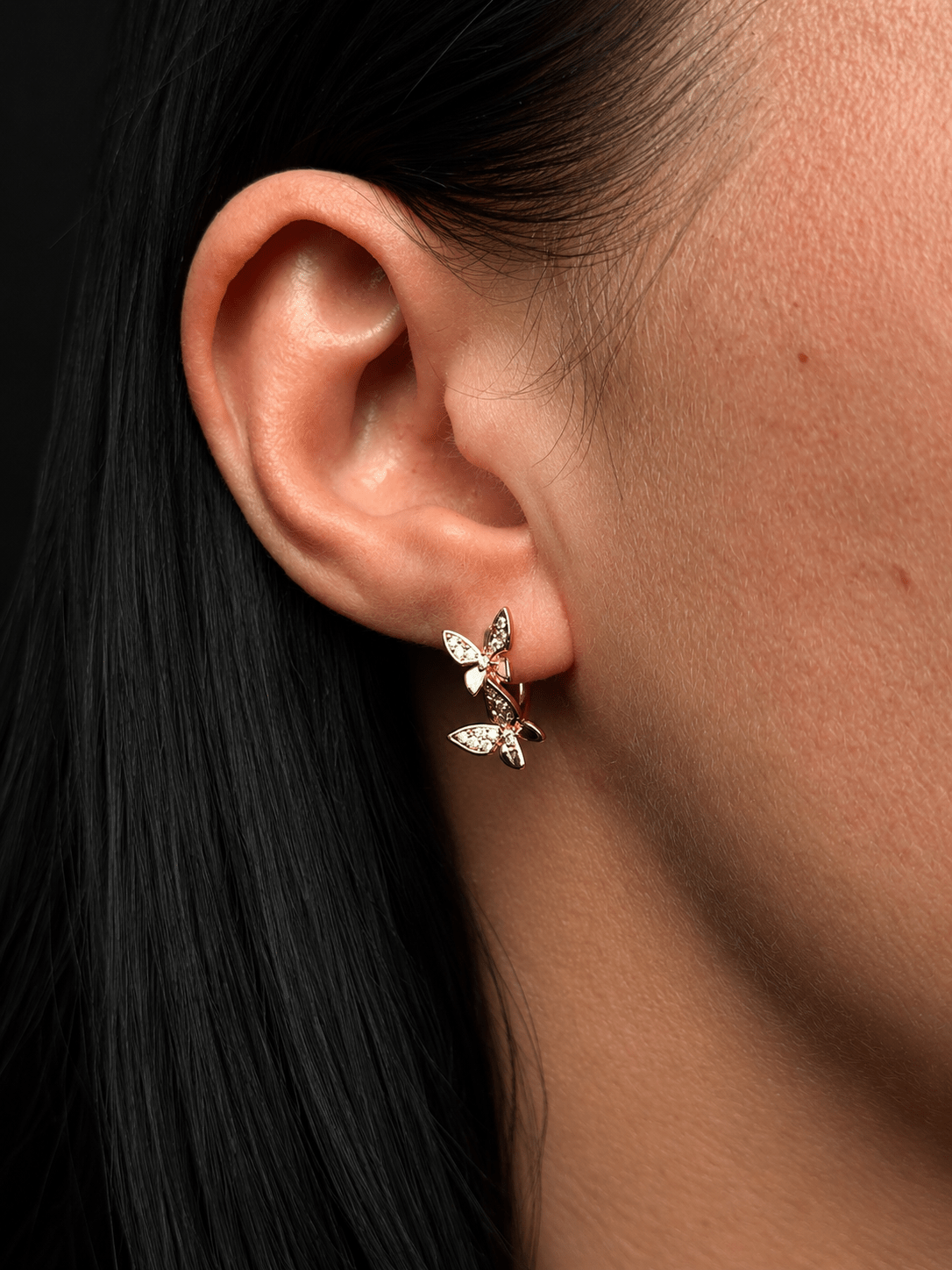 Vija – 18k gold-plated butterfly earrings gold-plated jewelry for women