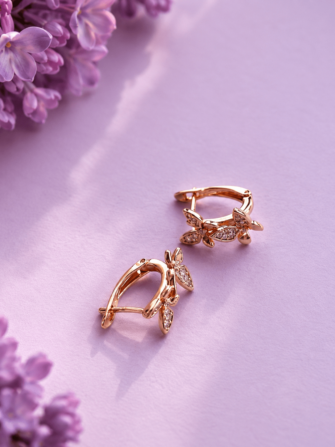 Vija – 18k gold-plated butterfly earrings gold-plated jewelry for women
