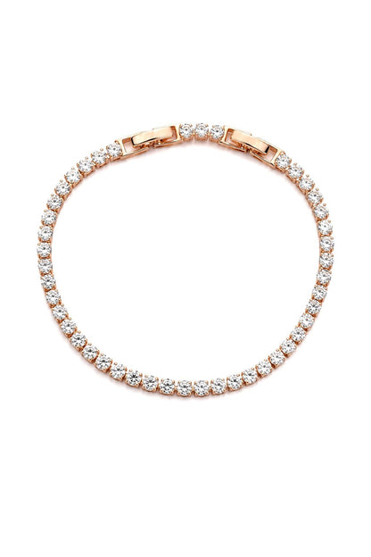 Victoria - 18k Gold Plated Tennis Bracelet with Cubic Zirconia Gold Plated Jewelry for Women
