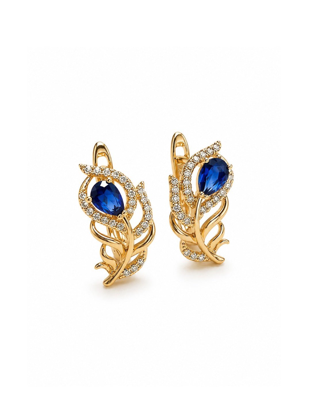 Zita – 18k gold-plated leaf earrings gold-plated jewelry for women